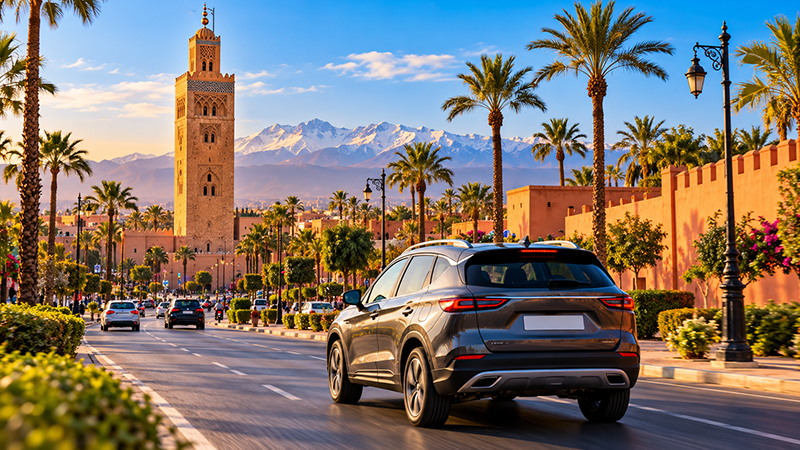 Les meilleurs itinéraires pour visiter Marrakech en voiture : guide pratique